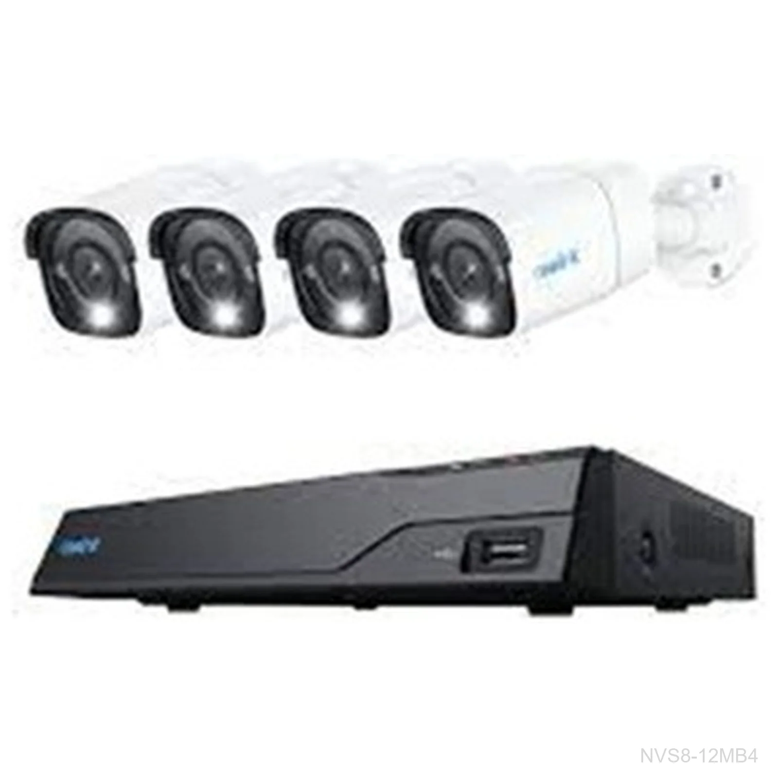 [NVS8-12MB4] Reolink NVS8-12MB4, 12CH NVR with 2TB HDD + 4 x 12MP PoE Bullet Camera