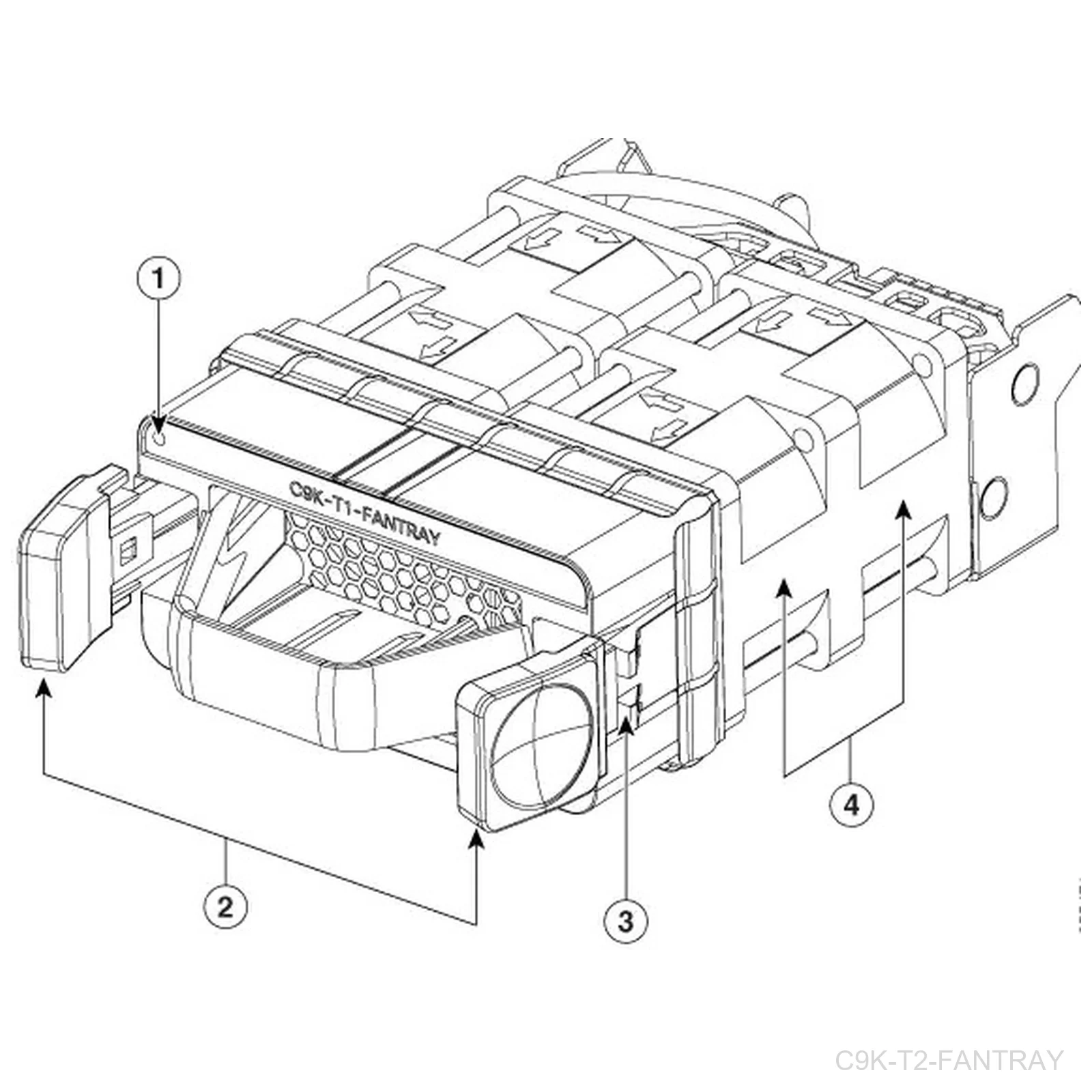 [C9K-T2-FANTRAY] Cisco C9K-T2-FANTRAY Catalyst 9500-32C Cooling Fan Module