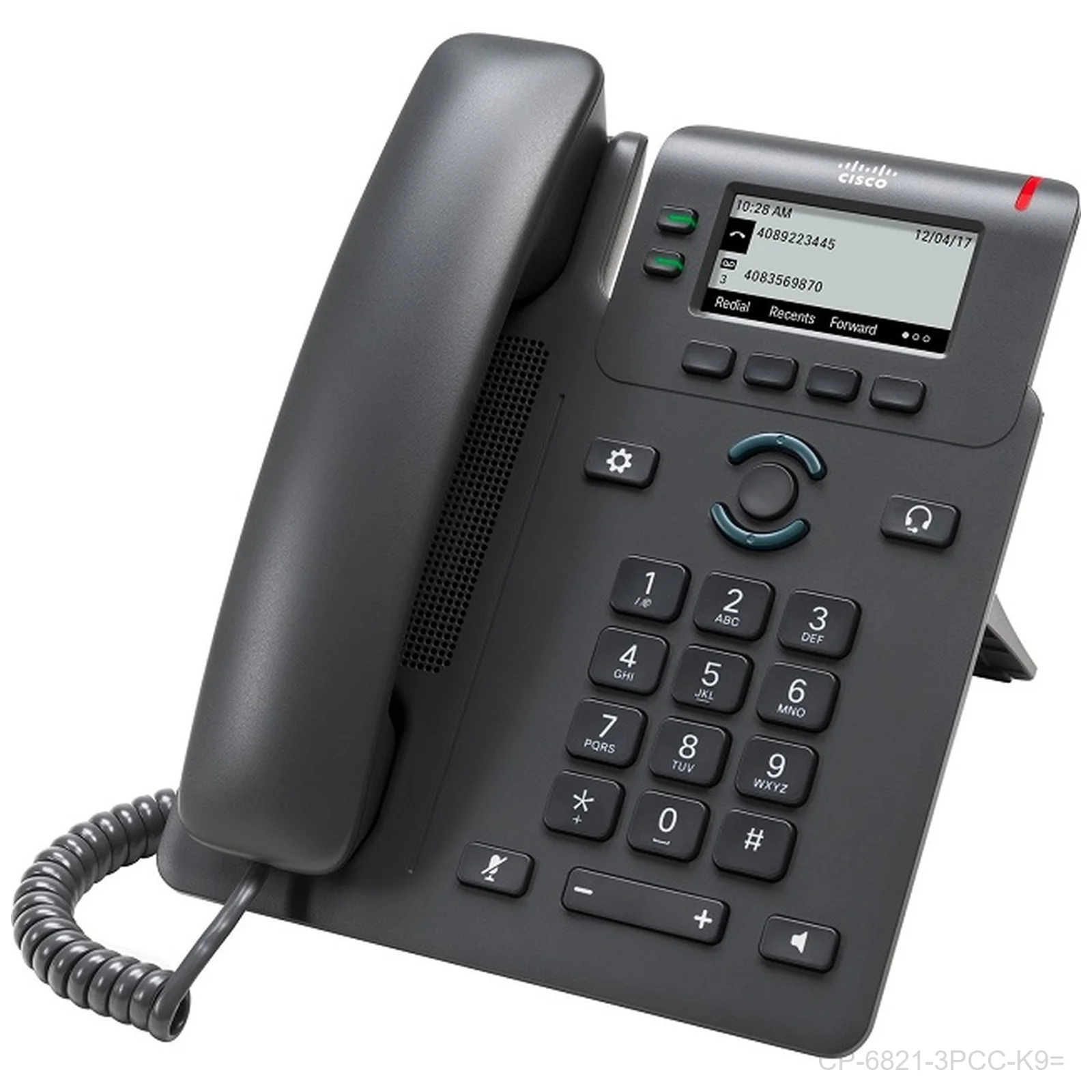 [CP-6821-3PCC-K9=] Cisco CP-6821-3PCC-K9= 6821 2-Line MPP IP Phone
