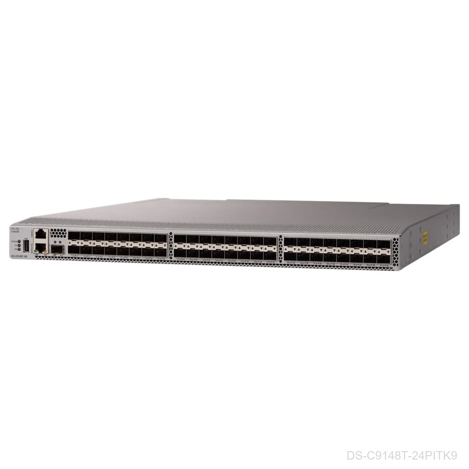 [DS-C9148T-24PITK9] Cisco DS-C9148T-24PITK9 – MDS 9148T 32G Fibre Channel Switch, 24 Active Ports + 32G SW, Intake