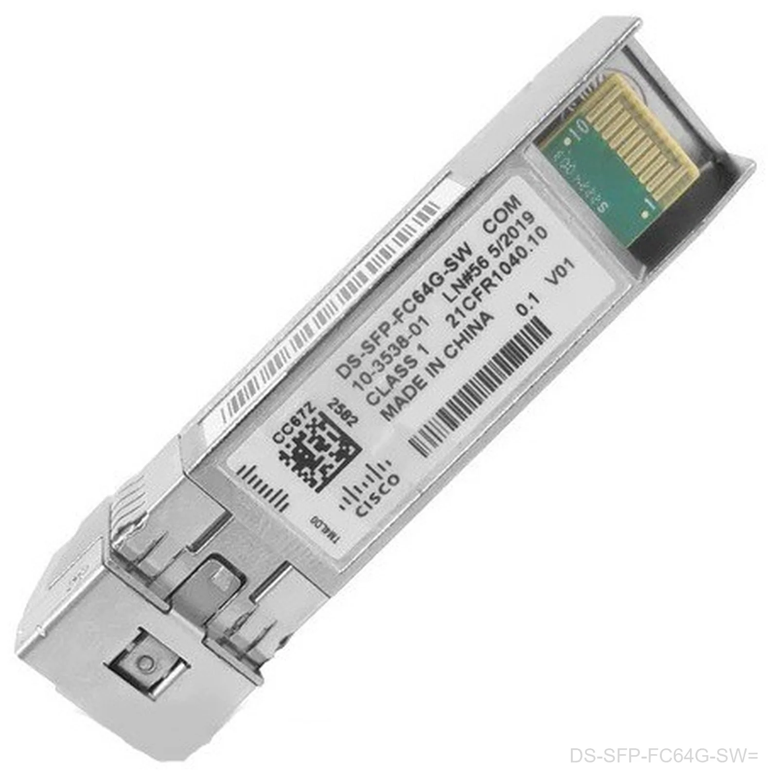 [DS-SFP-FC64G-SW=] Cisco DS-SFP-FC64G-SW= – 64 Gbps Fibre Channel SW SFP+ Transceiver, LC