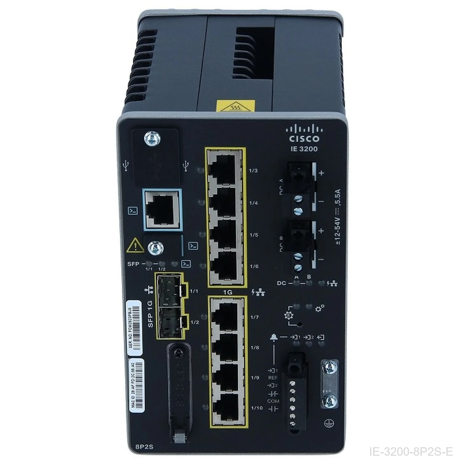 [IE-3200-8P2S-E] Cisco IE-3200-8P2S-E – Catalyst IE3200 Rugged Switch, 8 GE PoE+, 2 GE SFP, Fixed, Network Essentials