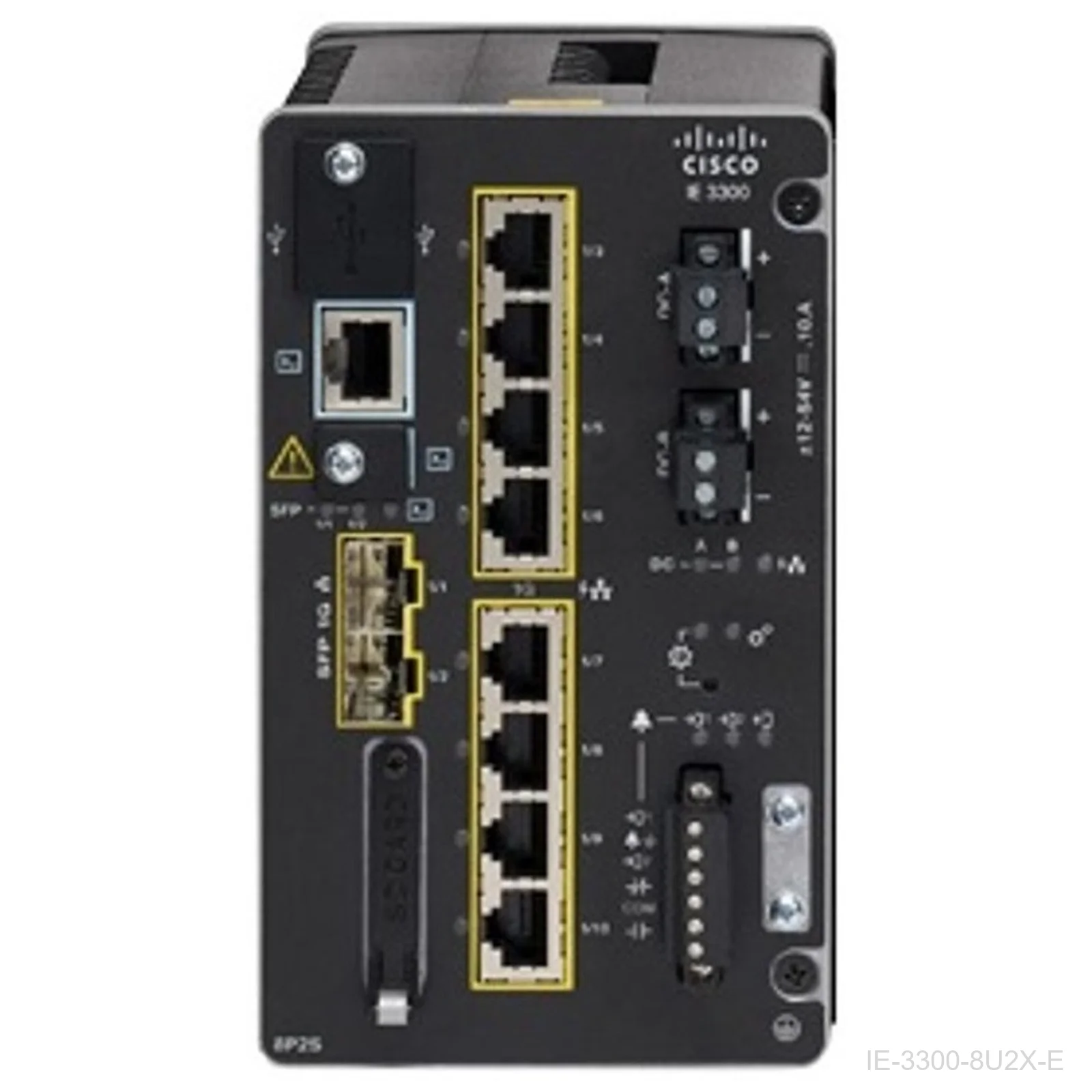 [IE-3300-8U2X-E] Cisco IE-3300-8U2X-E – Catalyst IE3300 Rugged Switch, 8 GE Copper (4PPoE), 2 x 10G SFP, Modular, Network Essentials