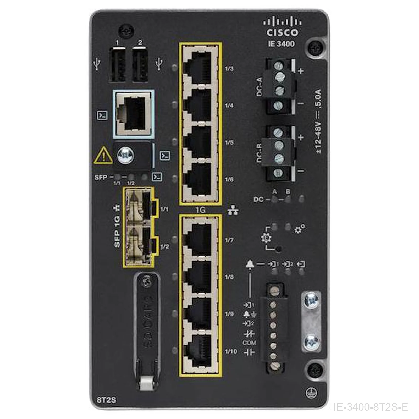 [IE-3400-8T2S-E] Cisco IE-3400-8T2S-E – Catalyst IE3400 Rugged Switch, 8 GE Copper, 2 GE SFP, Modular, Network Essentials