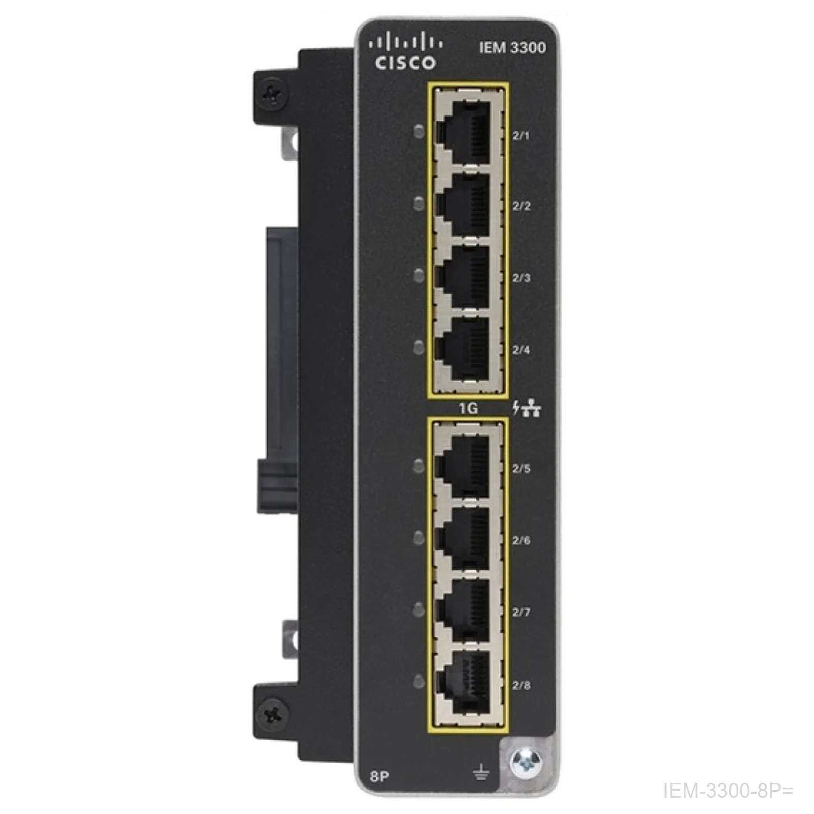 [IEM-3300-8P=] Cisco IEM-3300-8P= – Catalyst IE3300 Expansion Module, 8 GE PoE+ Copper Ports