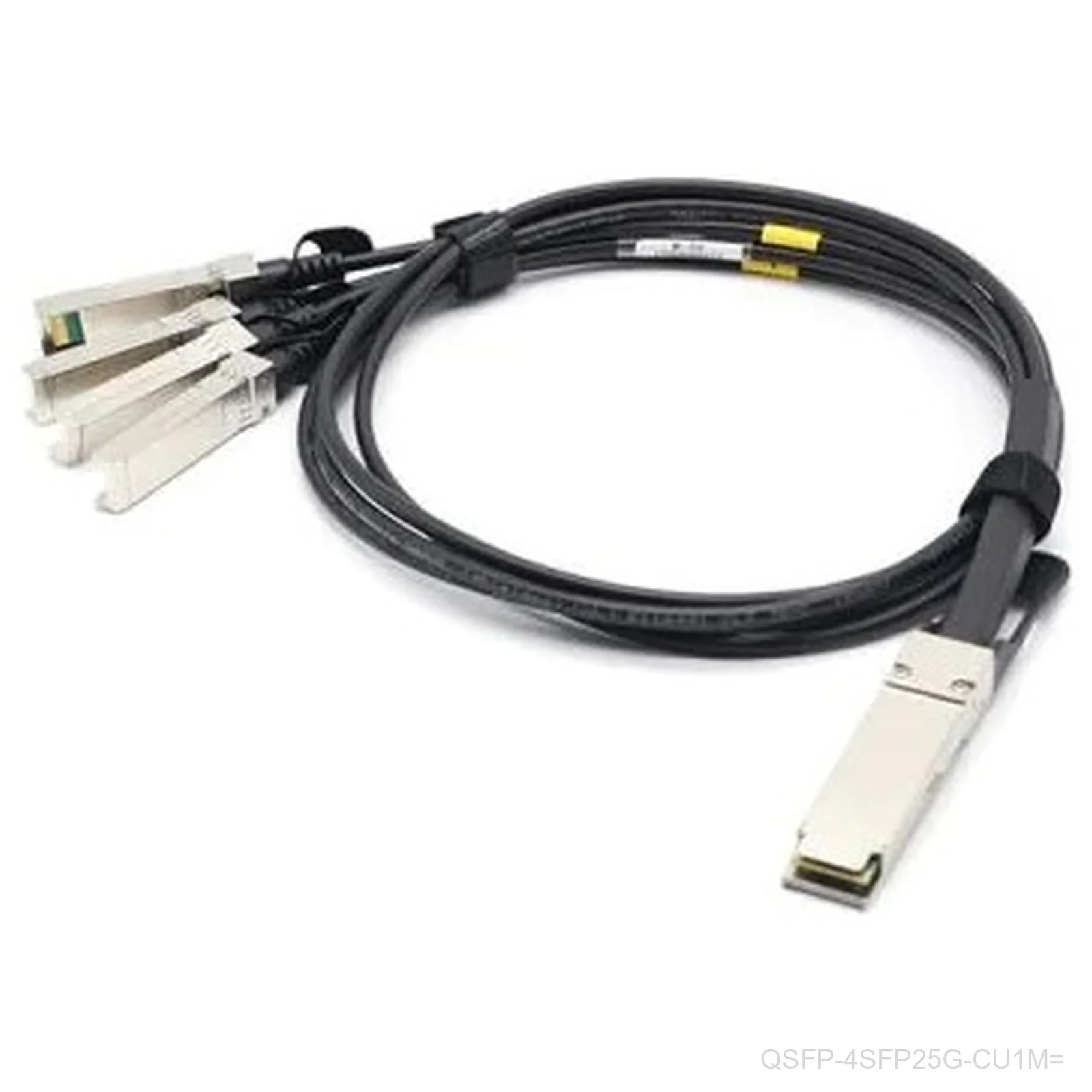 [QSFP-4SFP25G-CU1M=] Cisco QSFP-4SFP25G-CU1M= – 100GBASE QSFP to 4x SFP25G Passive Copper Splitter Cable, 1 m