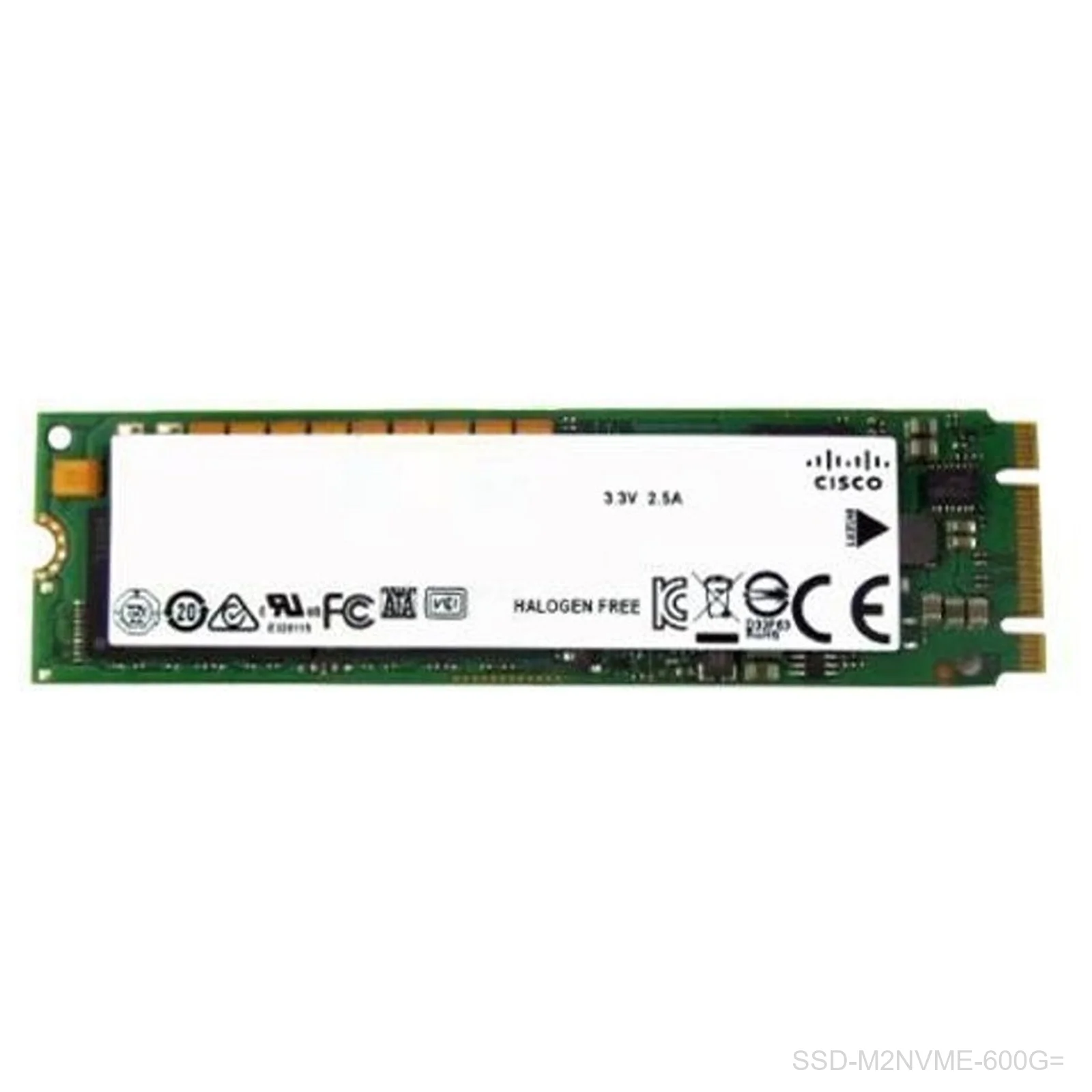 [SSD-M2NVME-600G=] Cisco SSD-M2NVME-600G= 600GB M.2 NVMe SSD for Catalyst 8000 Edge Platforms, Spare