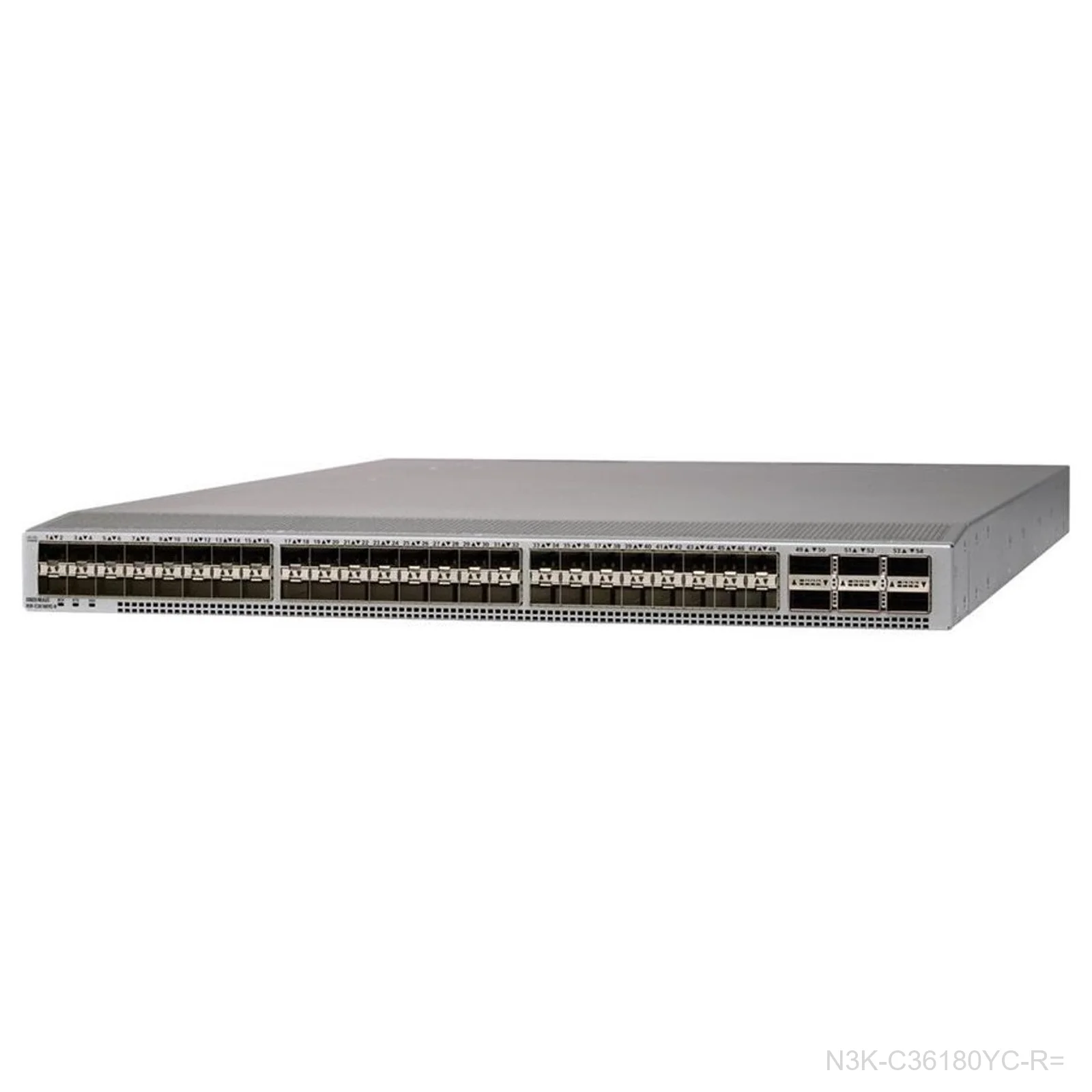 [N3K-C36180YC-R=] Cisco N3K-C36180YC-R= Nexus 36180YC-R Switch, 48x 10/25G, 6x 100G, No Accessory Kit or PSU, Spare