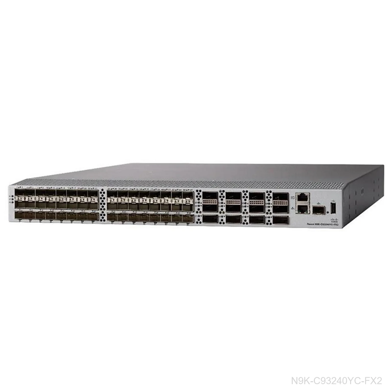[N9K-C93240YC-FX2] Cisco N9K-C93240YC-FX2 Nexus 9300 Switch, 48x 1/10/25G, 12x 40/100G QSFP28, MACsec