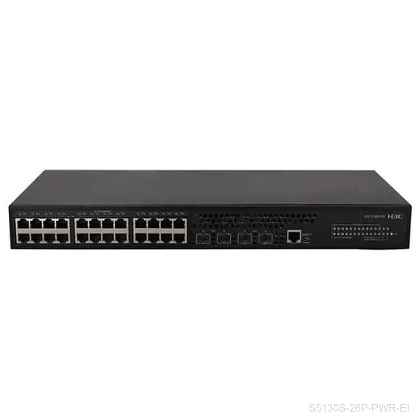 [S5130S-28P-PWR-EI] H3C S5130S-28P-PWR-EI 24-Port Gigabit PoE+ Switch, 170W, 4x 1G SFP