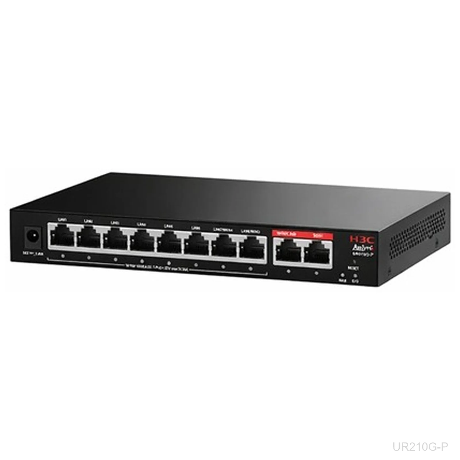 [UR210G-P] H3C UR210G-P Aolynk PoE Router, 8x GE LAN PoE+, 75W, 2x GE WAN