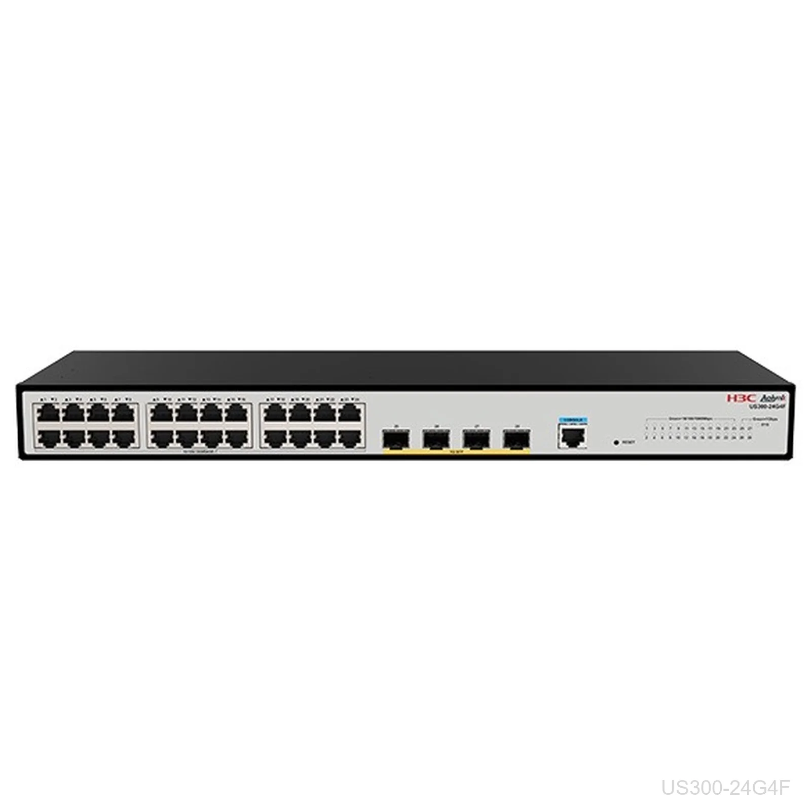 [US300-24G4F] H3C US300-24G4F Aolynk 24-Port Gigabit Switch, 4x 1G SFP, 9801A8EG