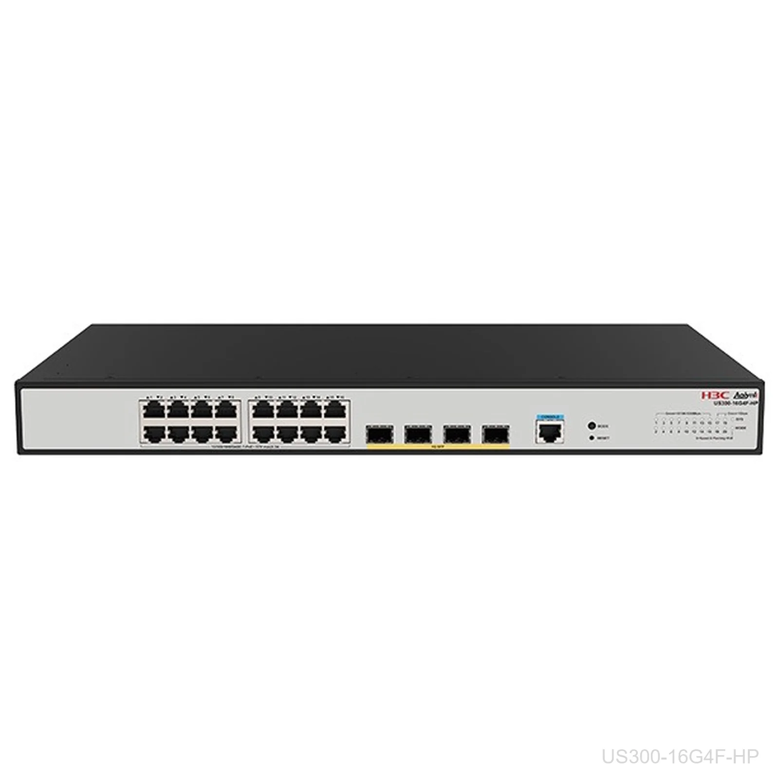 [US300-16G4F-HP] H3C US300-16G4F-HP Aolynk 16-Port Gigabit PoE+ Switch, 250W, 4x 1G SFP, 9801A8EC