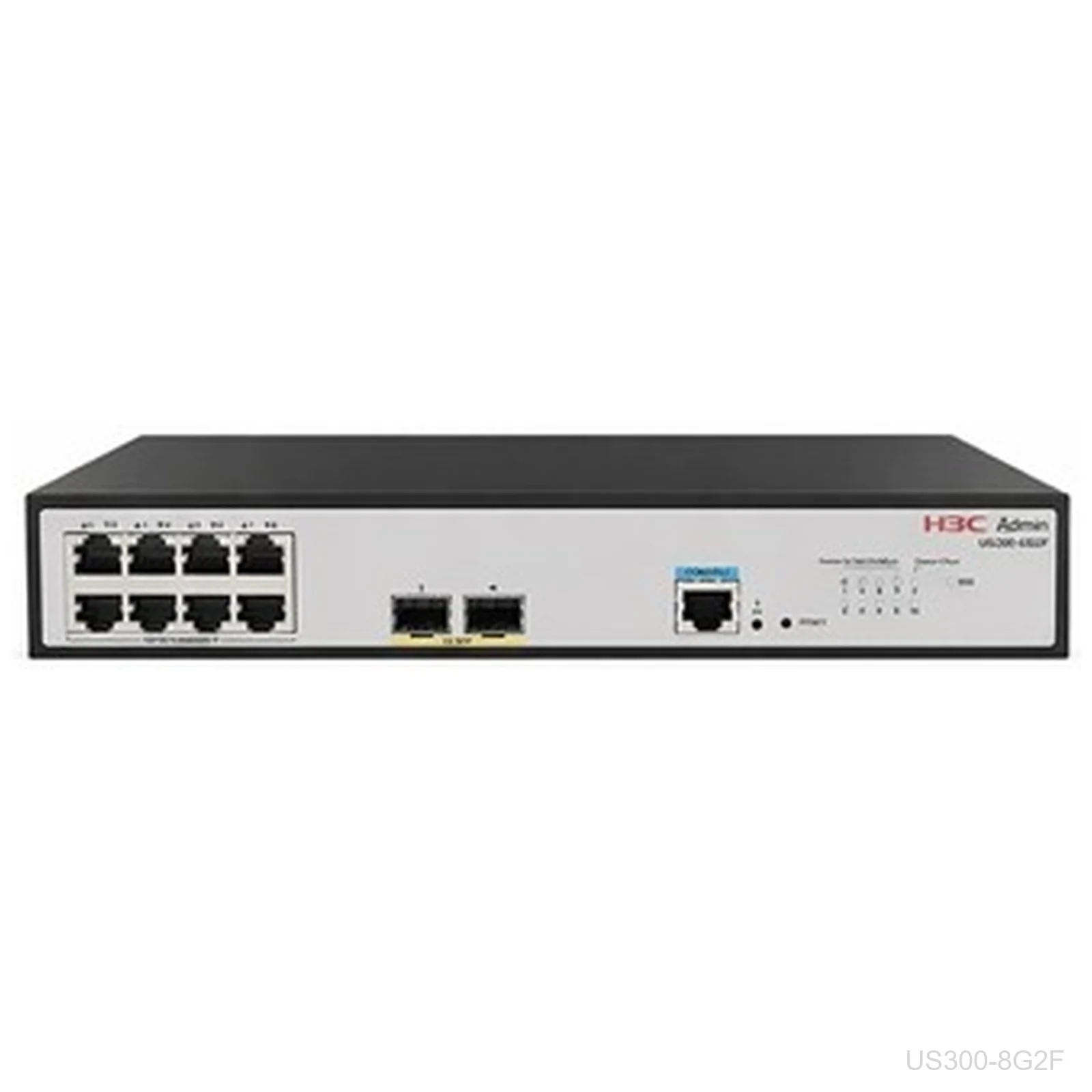 [US300-8G2F] H3C US300-8G2F Aolynk 8-Port Gigabit Switch, 2x 1G SFP, 9801A8EB