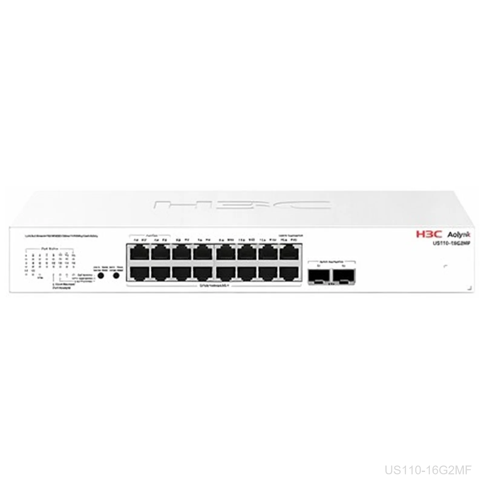 [US110-16G2MF] H3C US110-16G2MF Aolynk 16-Port Gigabit Switch, 2x 2.5G SFP, 9801A8GX
