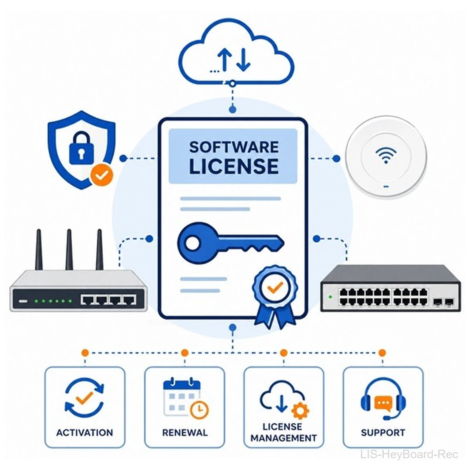 [LIS-HeyBoard-Rec] H3C LIS-HeyBoard-Rec Embedded HD Recording Software Licence, Permanent, 3130A6JL