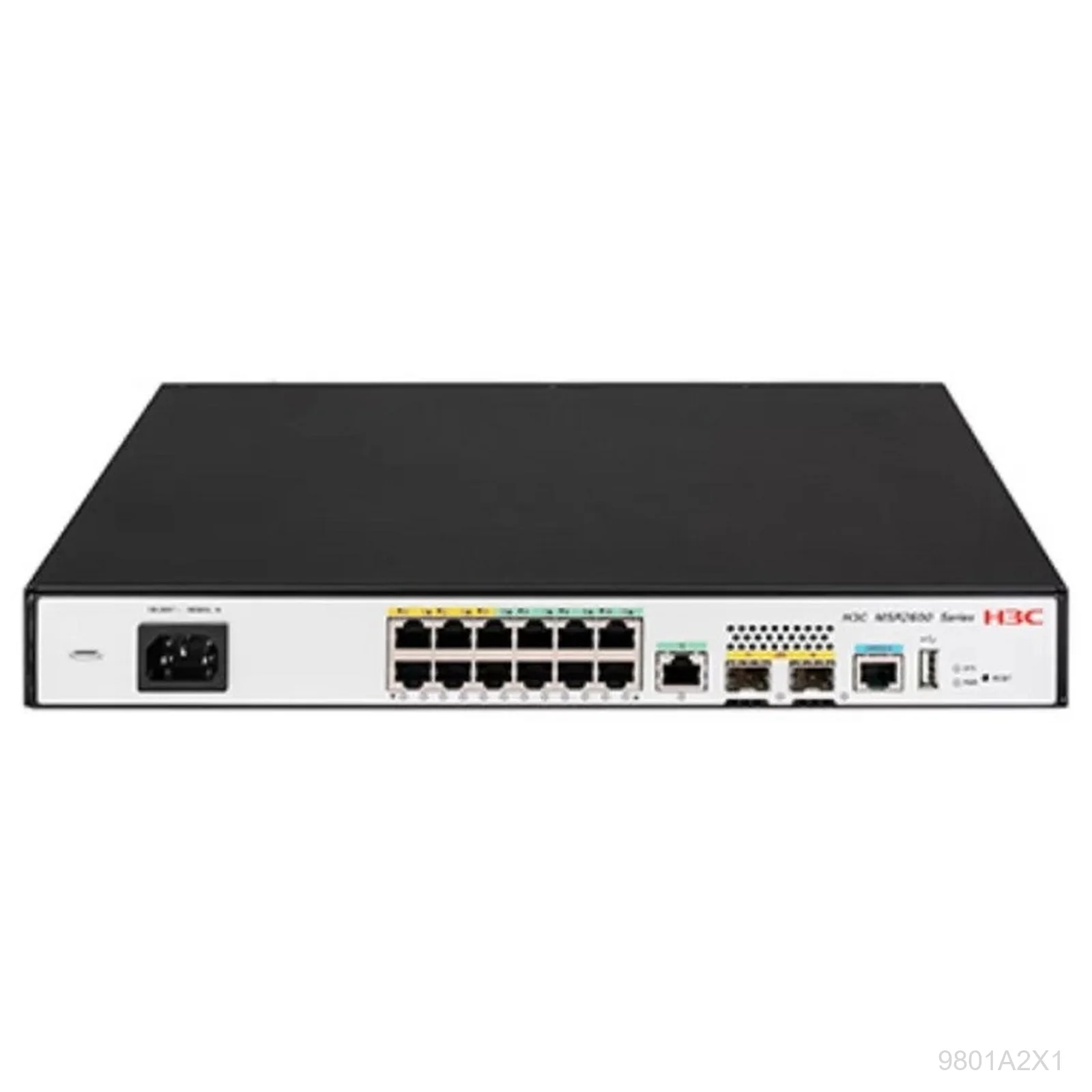 [9801A2X1] H3C 9801A2X1 MSR2600-15-X1 Enterprise Router, 2x GE SFP, 13x GE RJ45