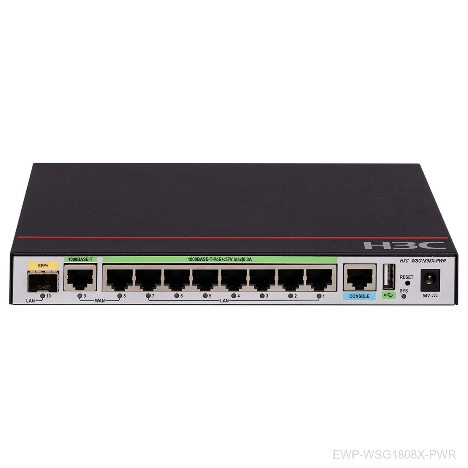 [EWP-WSG1808X-PWR] H3C EWP-WSG1808X-PWR Wireless Integrated Multi-Service Gateway, 7x GE PoE, 80W, 9801A5NN