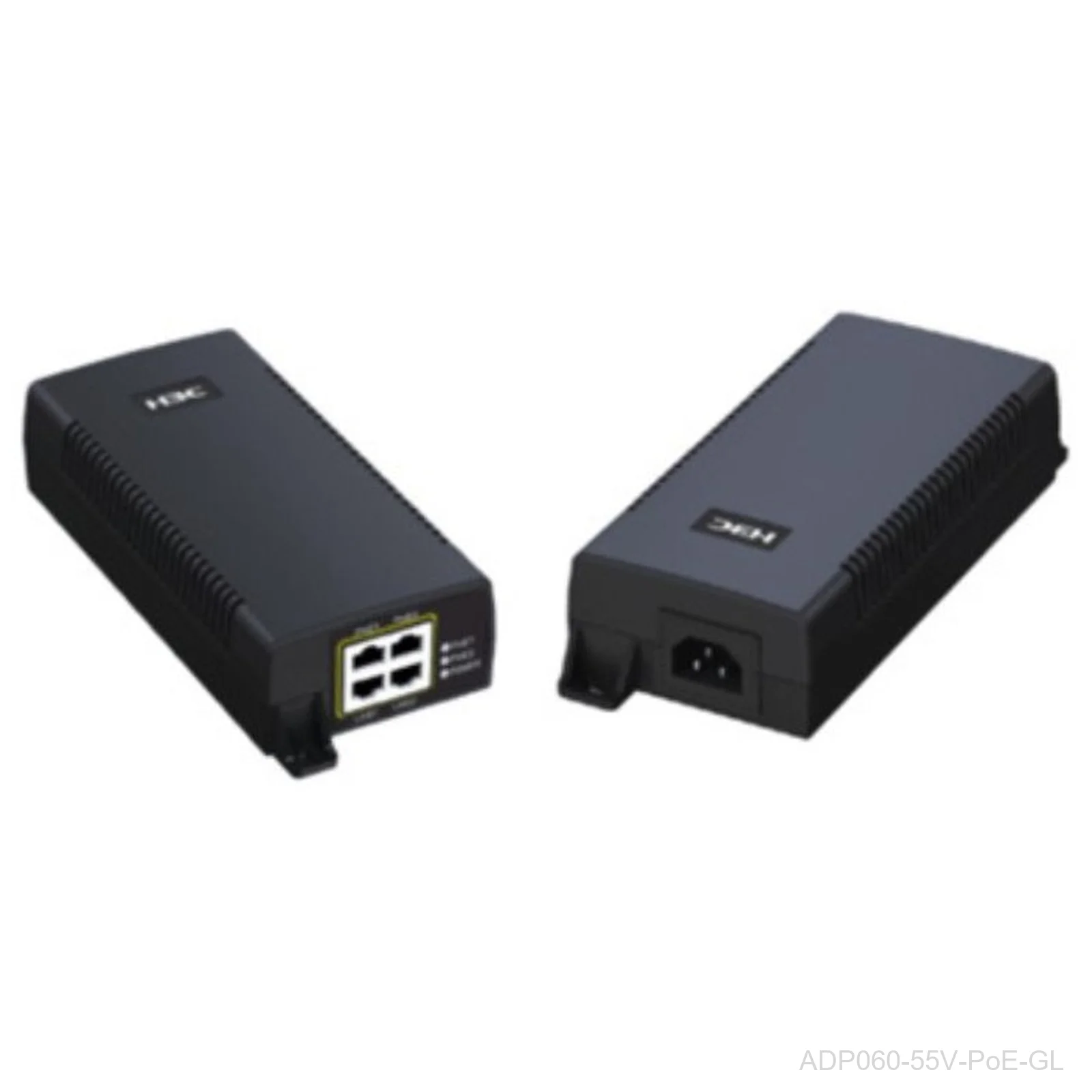 [ADP060-55V-PoE-GL] H3C ADP060-55V-PoE-GL 55V 60W Two-Port PoE Adapter, Indoor and Outdoor, 9801A1PJ