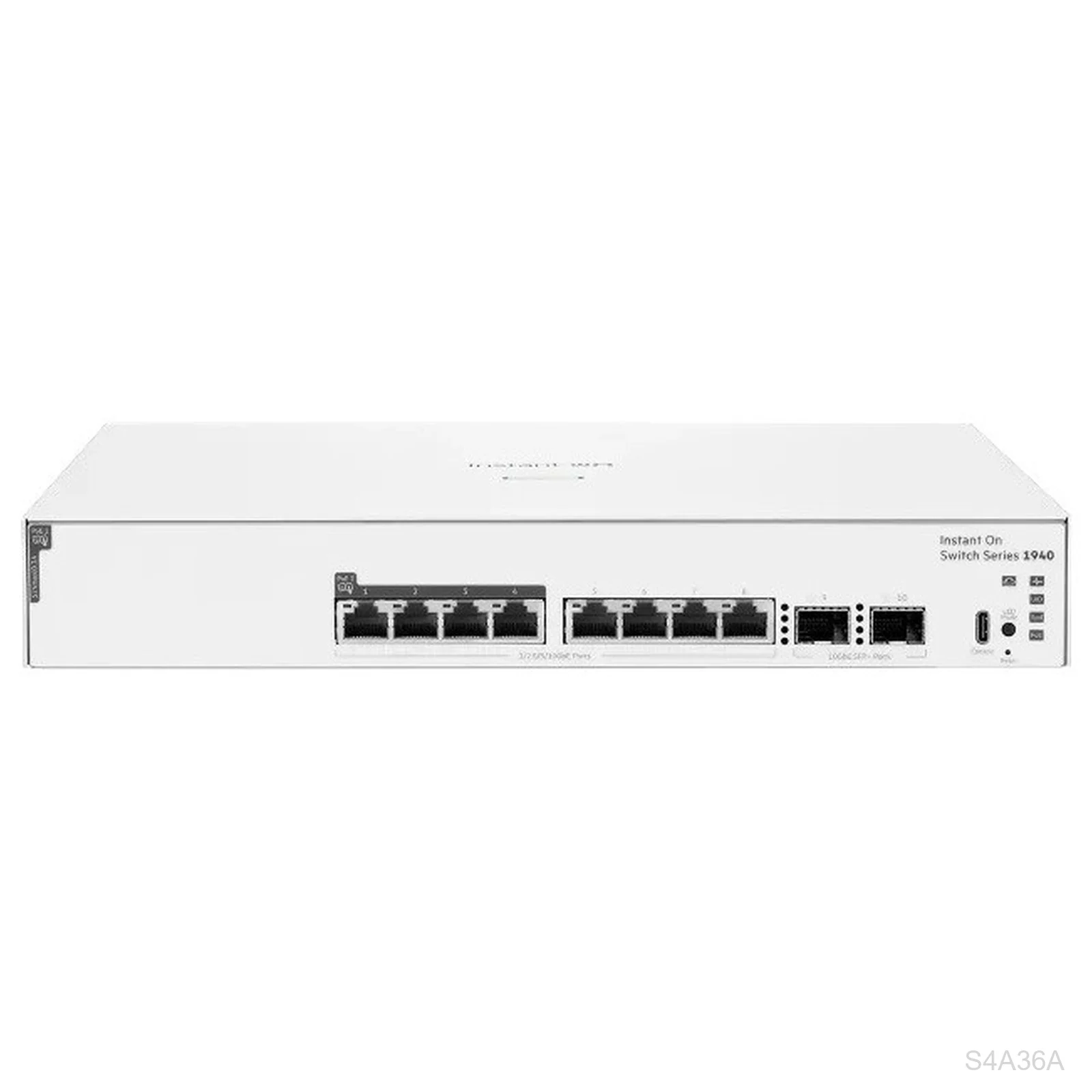 [S4A36A] HPE Networking Instant On S4A36A 1940 Series 8-Port Multi-Gig Switch, PoE+ 120W, 2x 10G SFP+