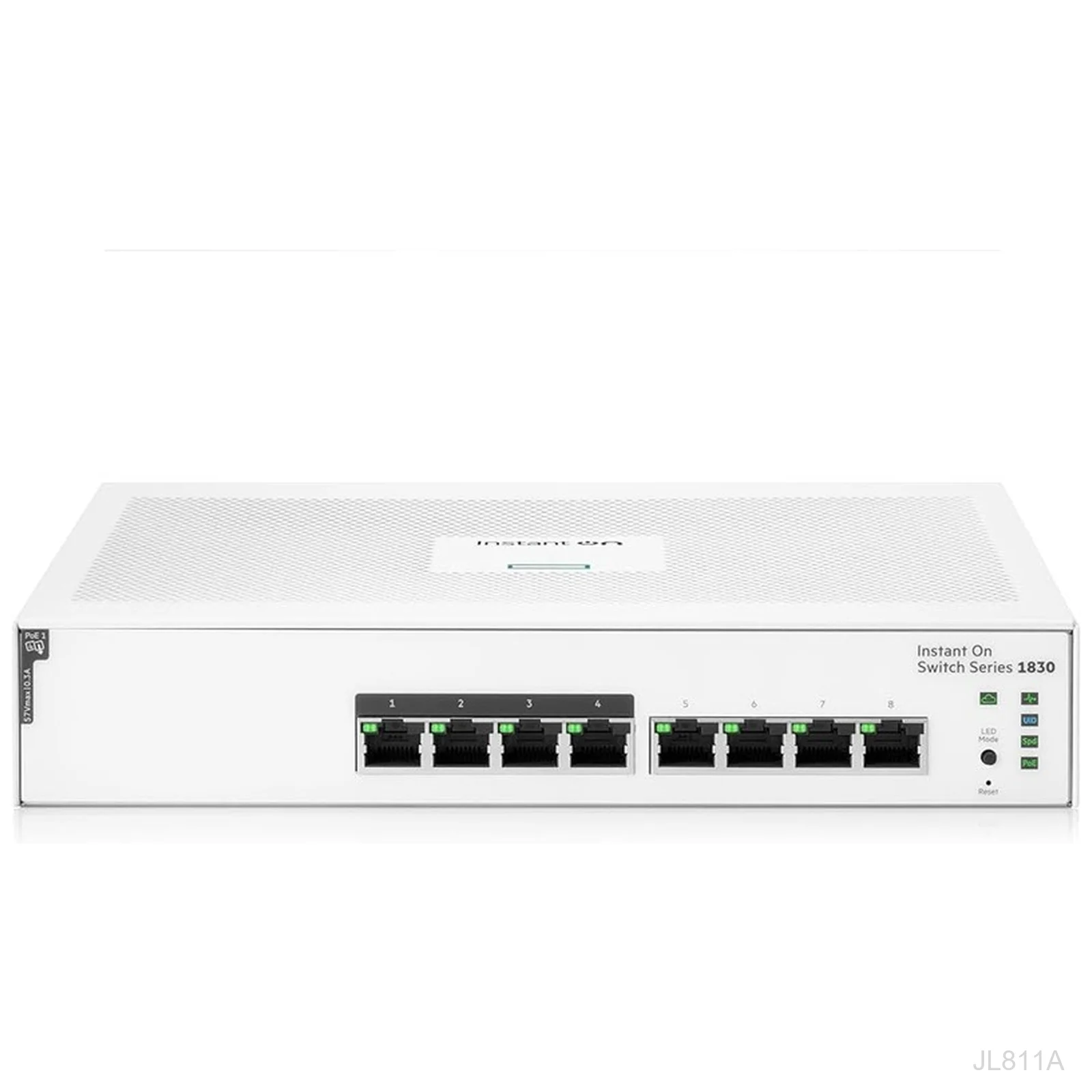[JL811A] HPE Networking Instant On JL811A 1830 Series 8-Port Gigabit Switch, 4-Port PoE+ 65W