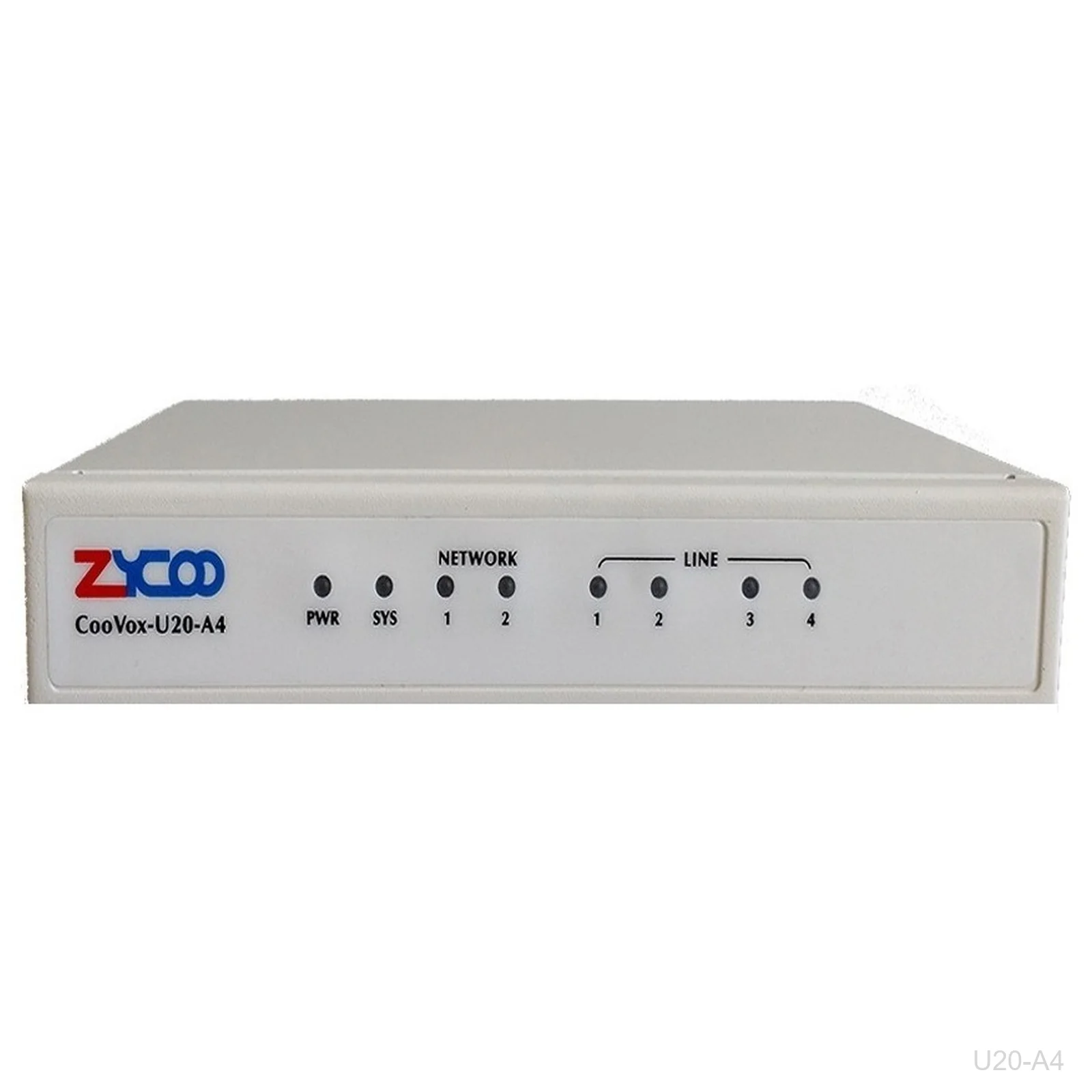 [U20-A4] ZYCOO U20-A4 IP PBX, V3, 4FXO Onboard, 32 Extensions