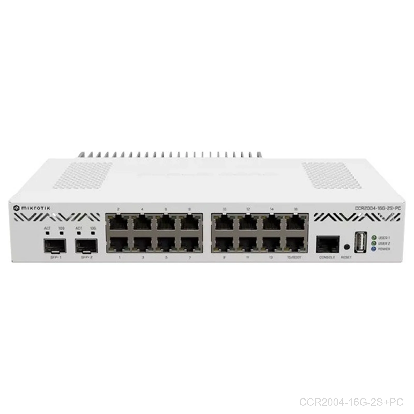 [CCR2004-16G-2S+PC] Mikrotik,CCR2004-16G-2S+PC,Cloud Core Router 2004-16G-2S+ with Annapurna Labs Alpine v2 CPU