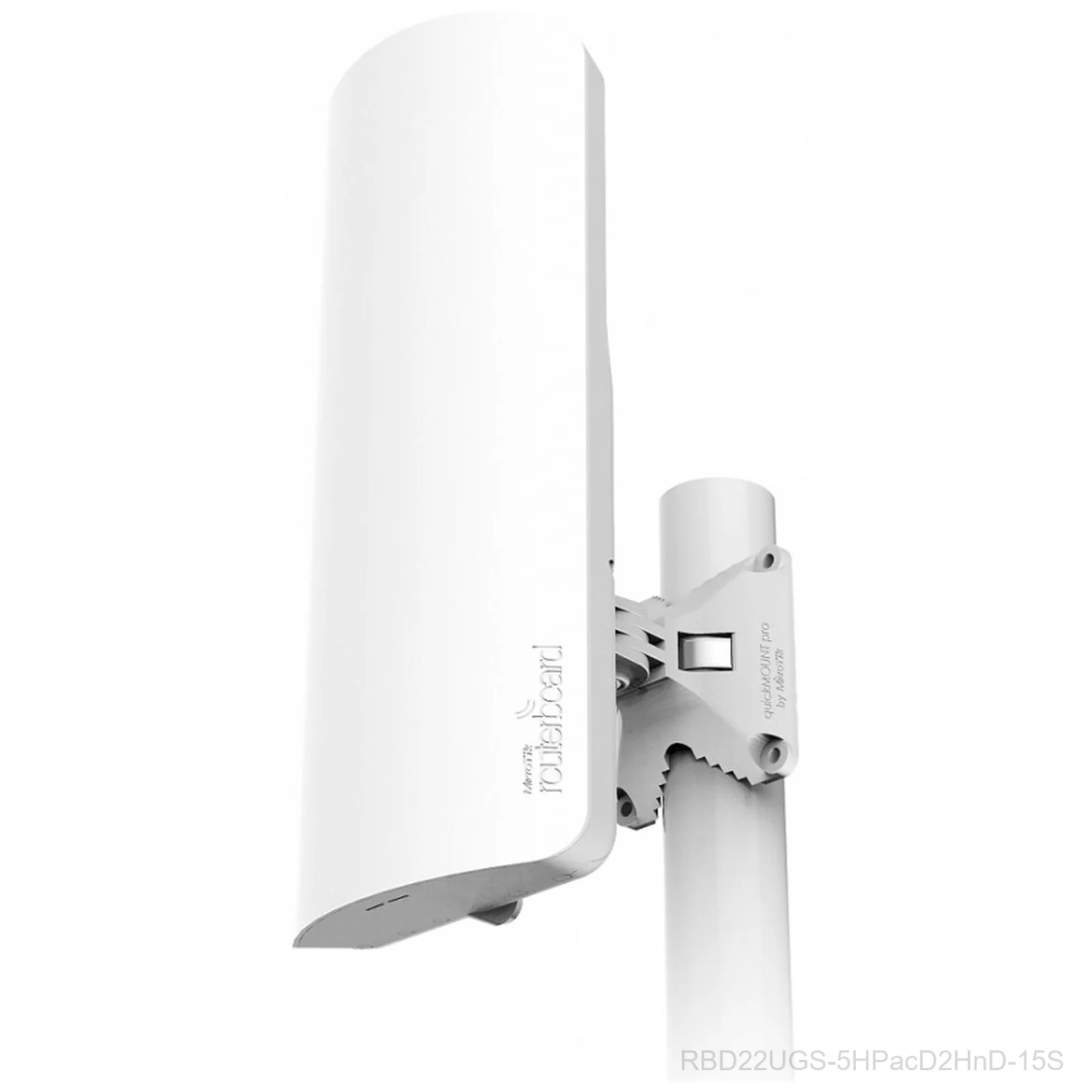[RBD22UGS-5HPacD2HnD-15S] Mikrotik MantBox 52 15s-RBD22UGS-5HPacD2HnD-15S A dual-band 2.4/5 GHz base station with a powerful built-in sector antenna, PoE support
