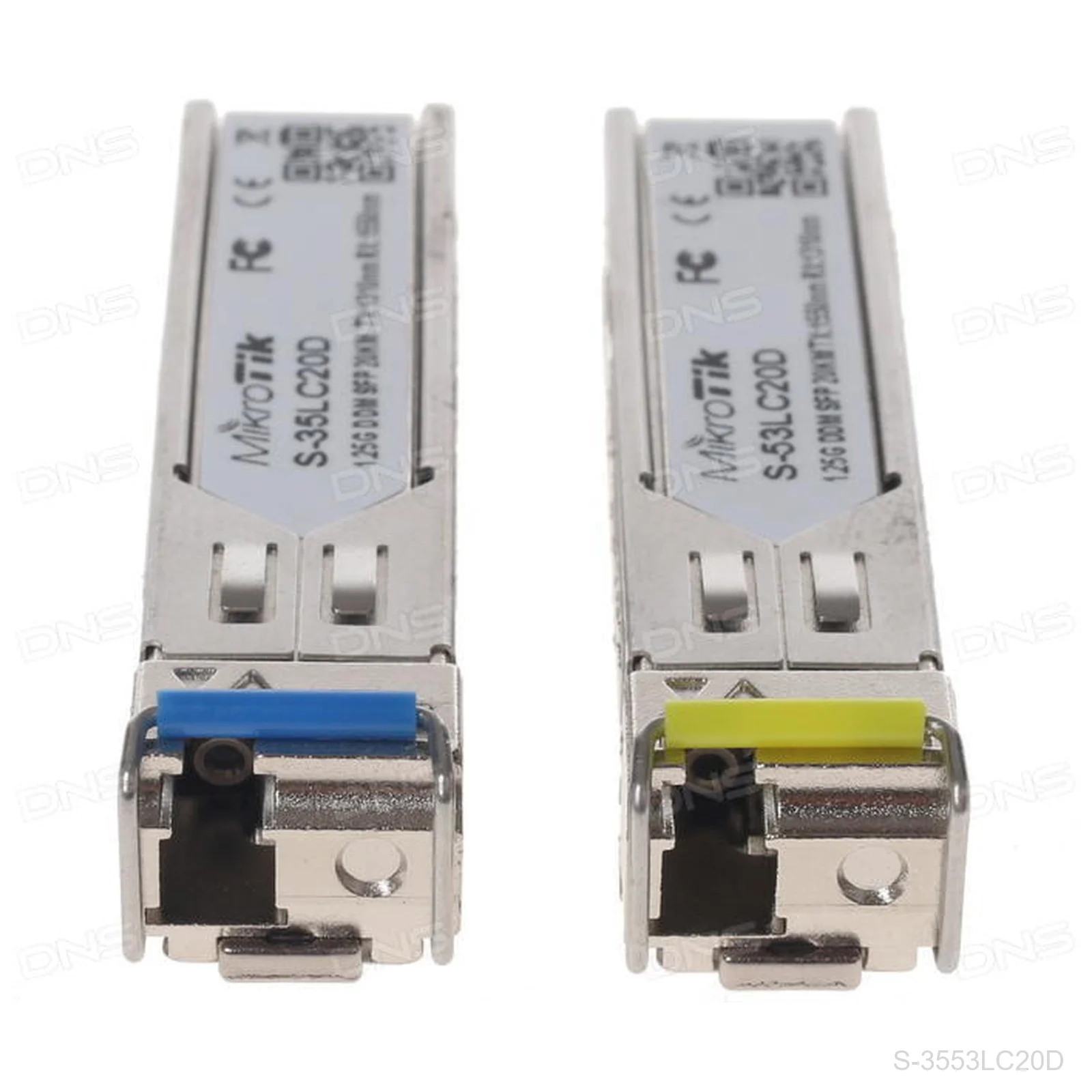 [S-3553LC20D] MikroTik Two SFP (1.25G) module kit, 20Km, single mode