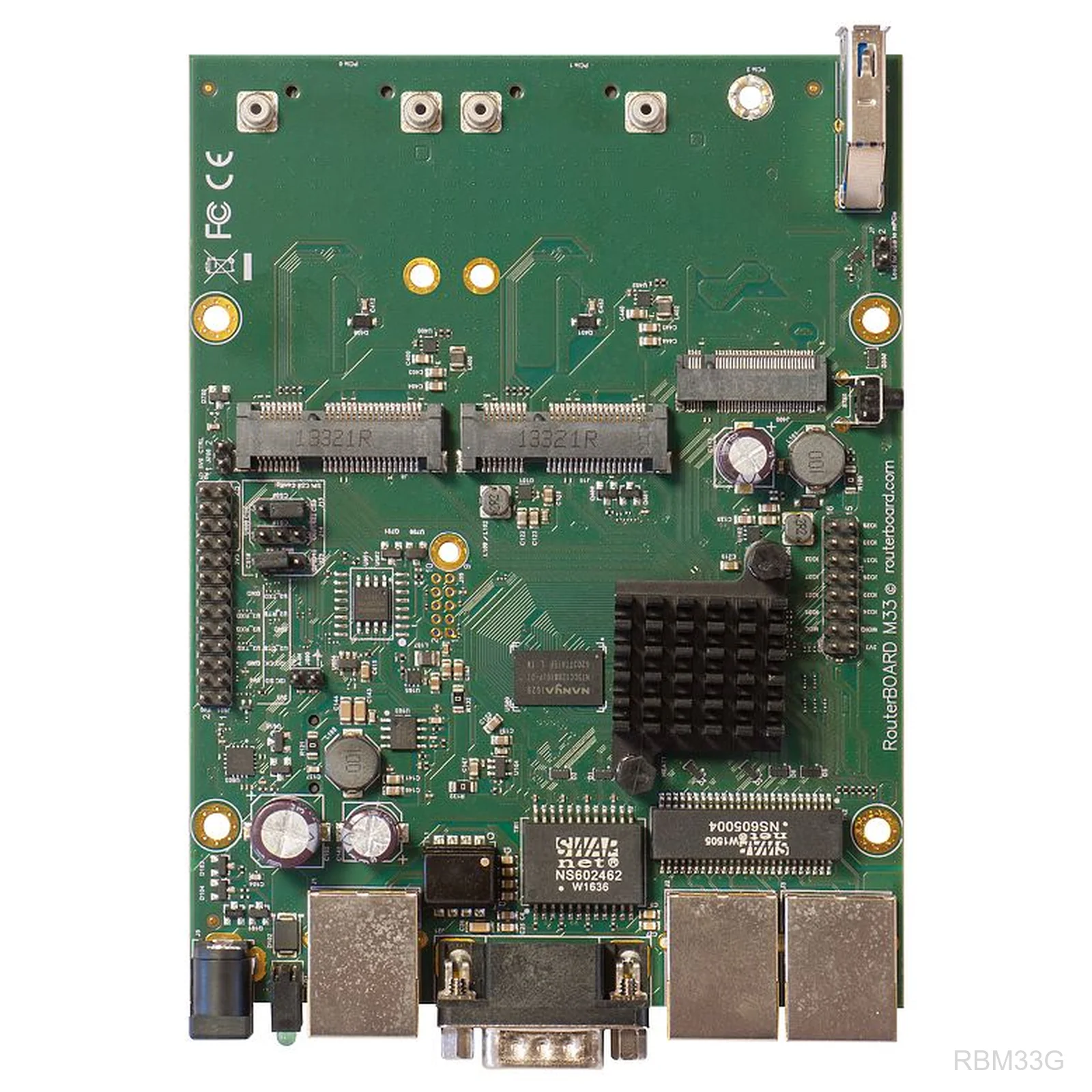 Powerful OEM board with three Gigabit LAN and two miniPCIe slots
