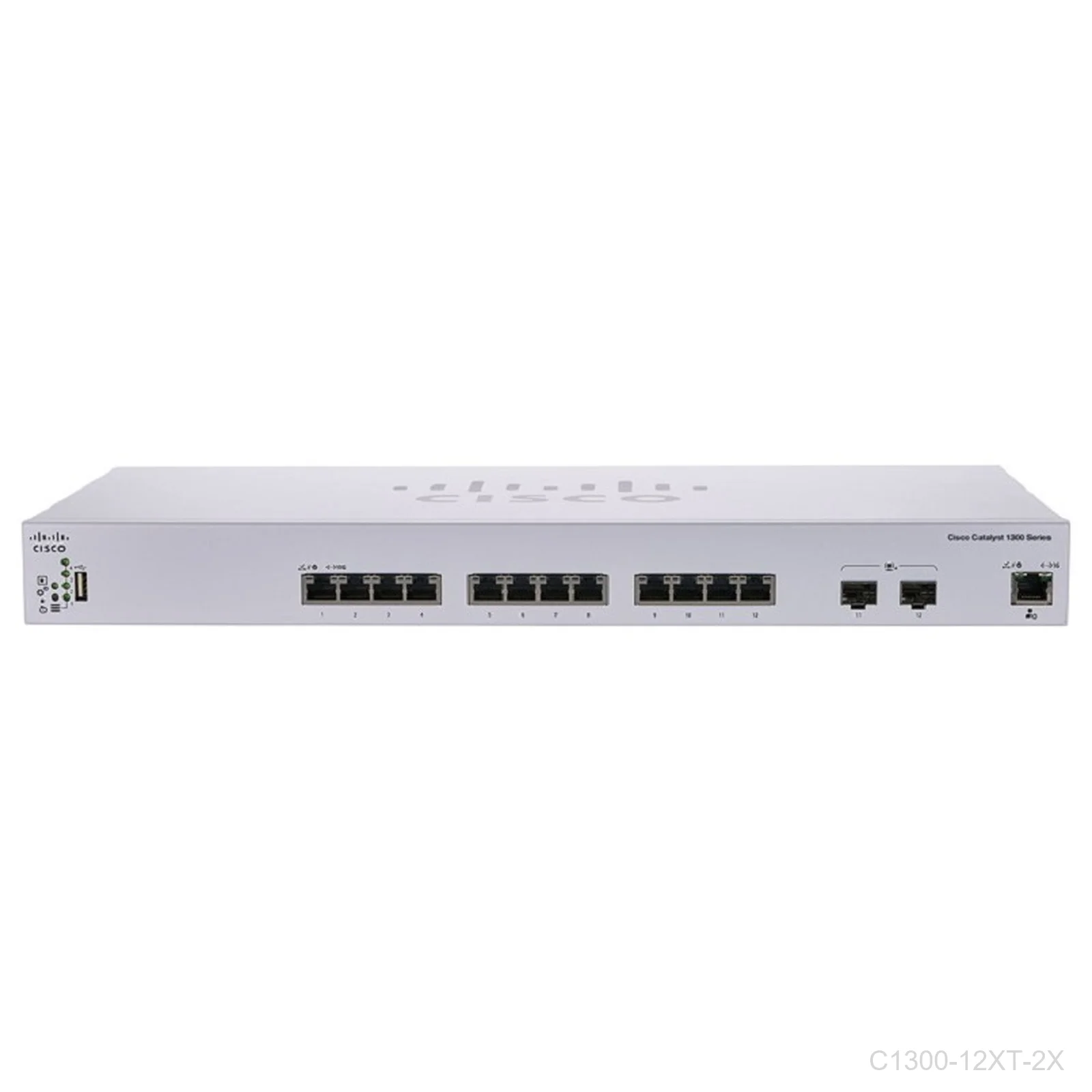 [C1300-12XT-2X] Cisco C1300-12XT-2X, 12 x 10G copper + 2 x 10G SFP+ uplink, Layer 3 Catalyst Switch