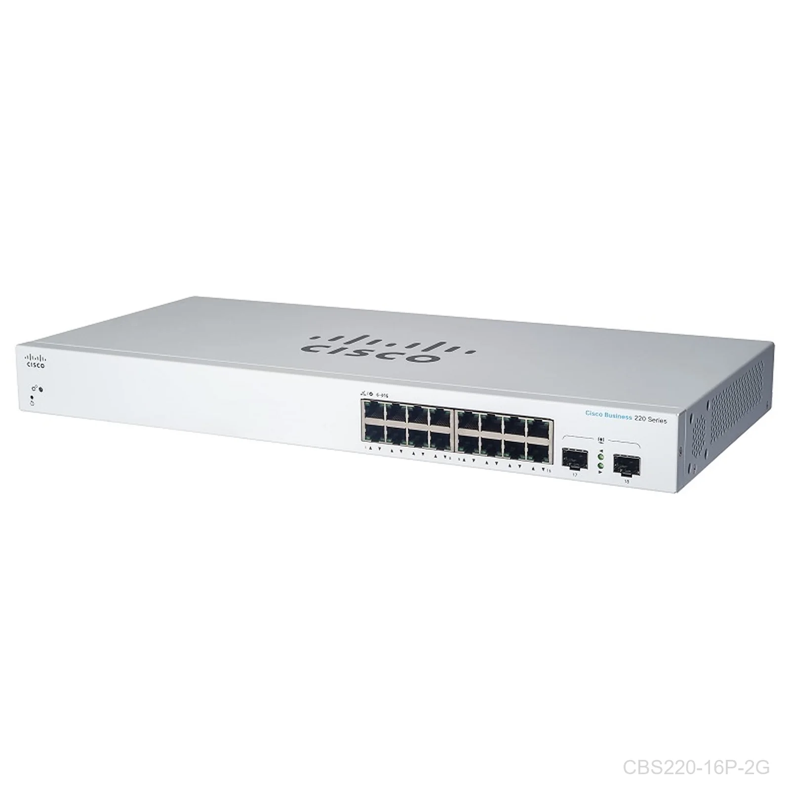 Cisco CBS220-16P-2G, 16 Giga POE+ ports 130W with 2 x 1G SFP uplink Switch