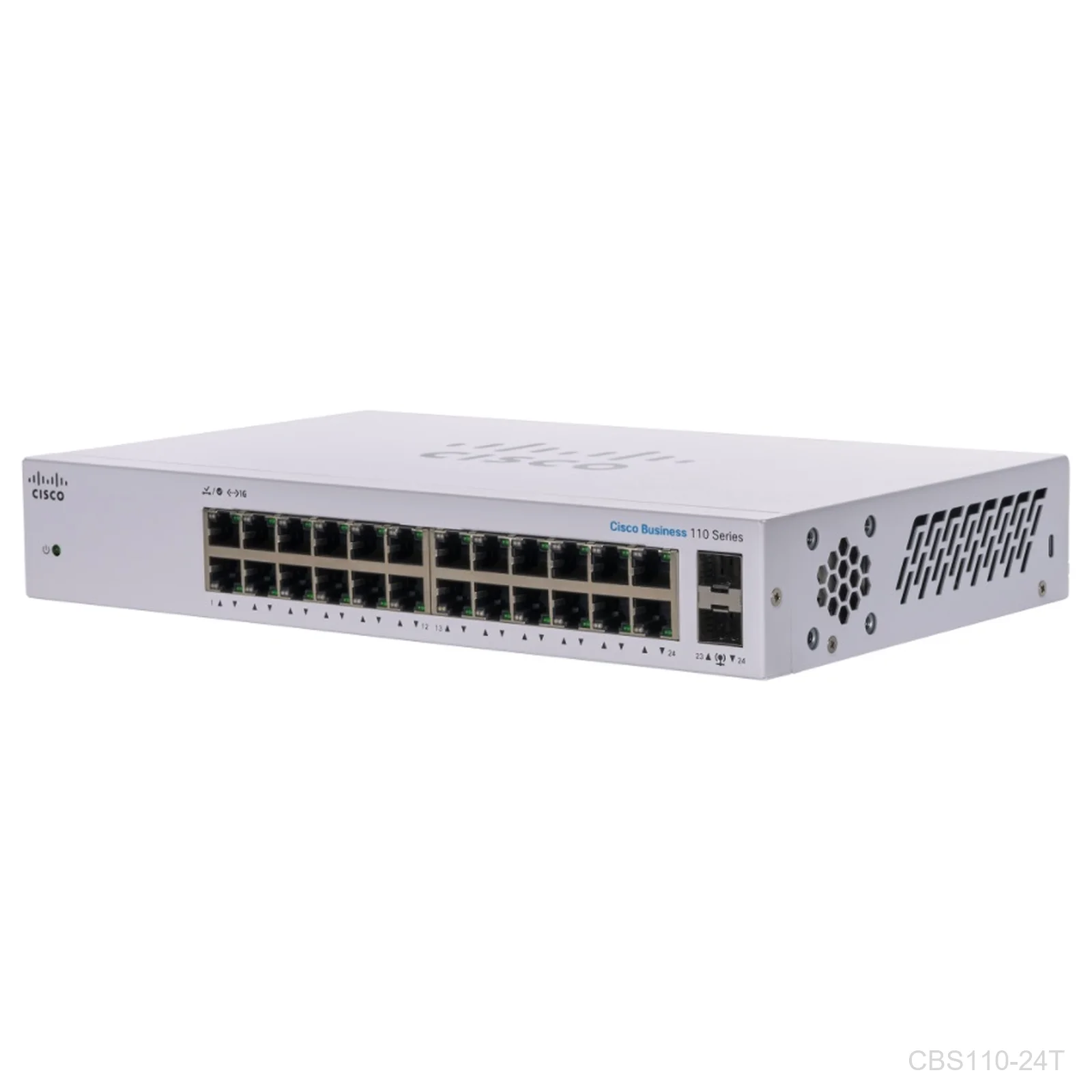 [CBS110-24T] Cisco CBS110-24, 24 Giga Ports + 2 x 1G SFP and RJ-45 combo uplink ports unmanaged switch
