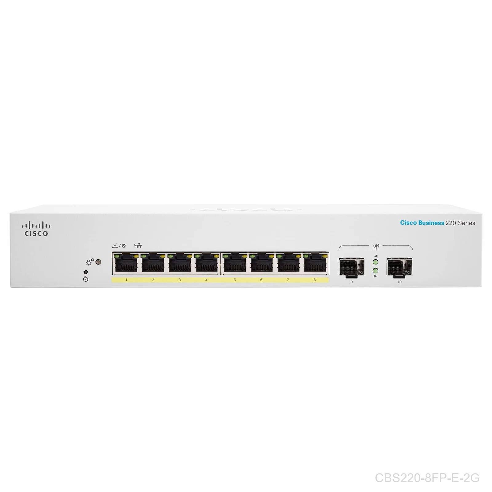 [CBS220-8FP-E-2G] Cisco CBS220-8FP-E-2G, 8 ports Giga POE+ 130W with 2 x 1G SFP port, Switch