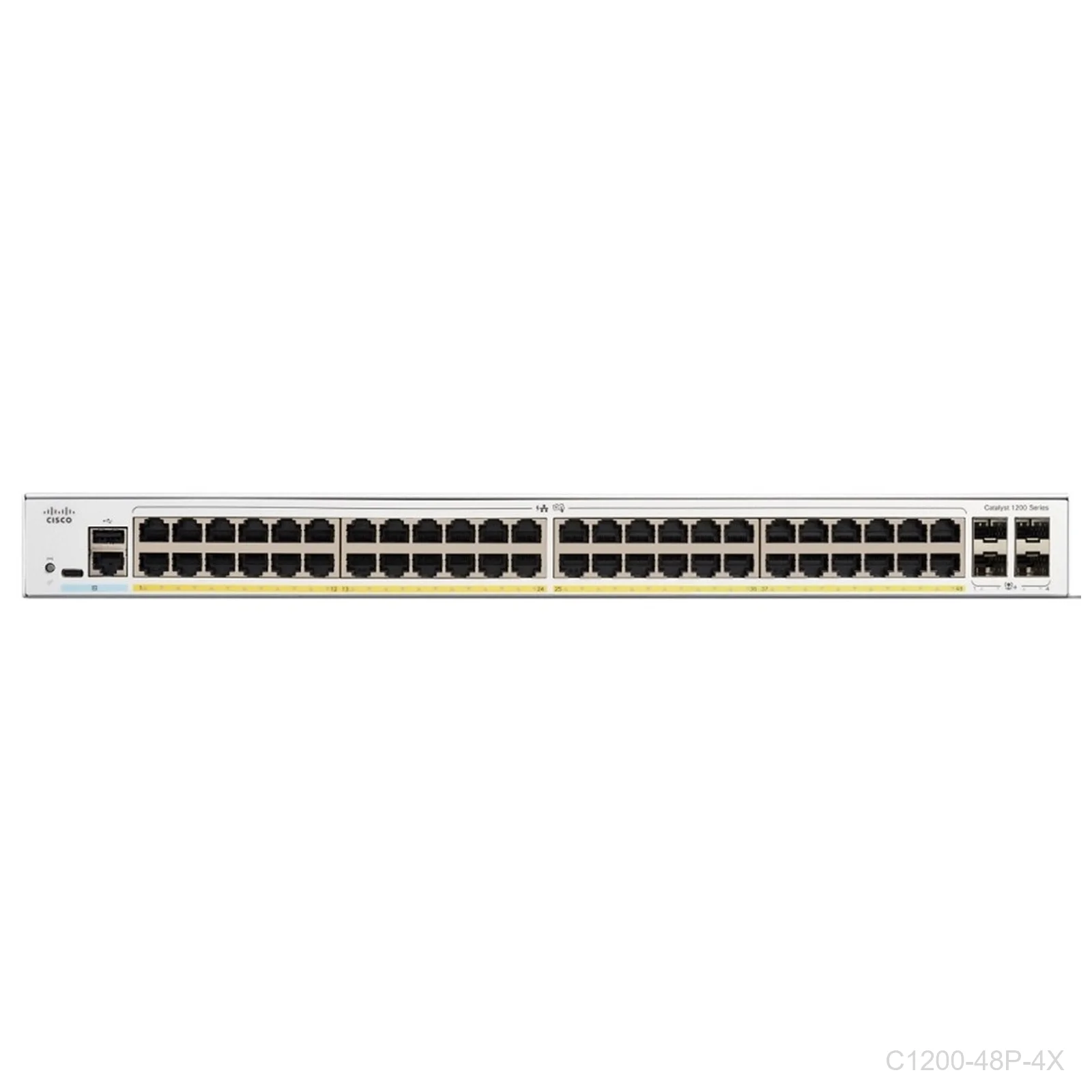 [C1200-48P-4X] Cisco C1200-48P-4X, 48 ports Giga POE+ 375W + 4 x 10G SFP uplink ports, Catalyst Switch