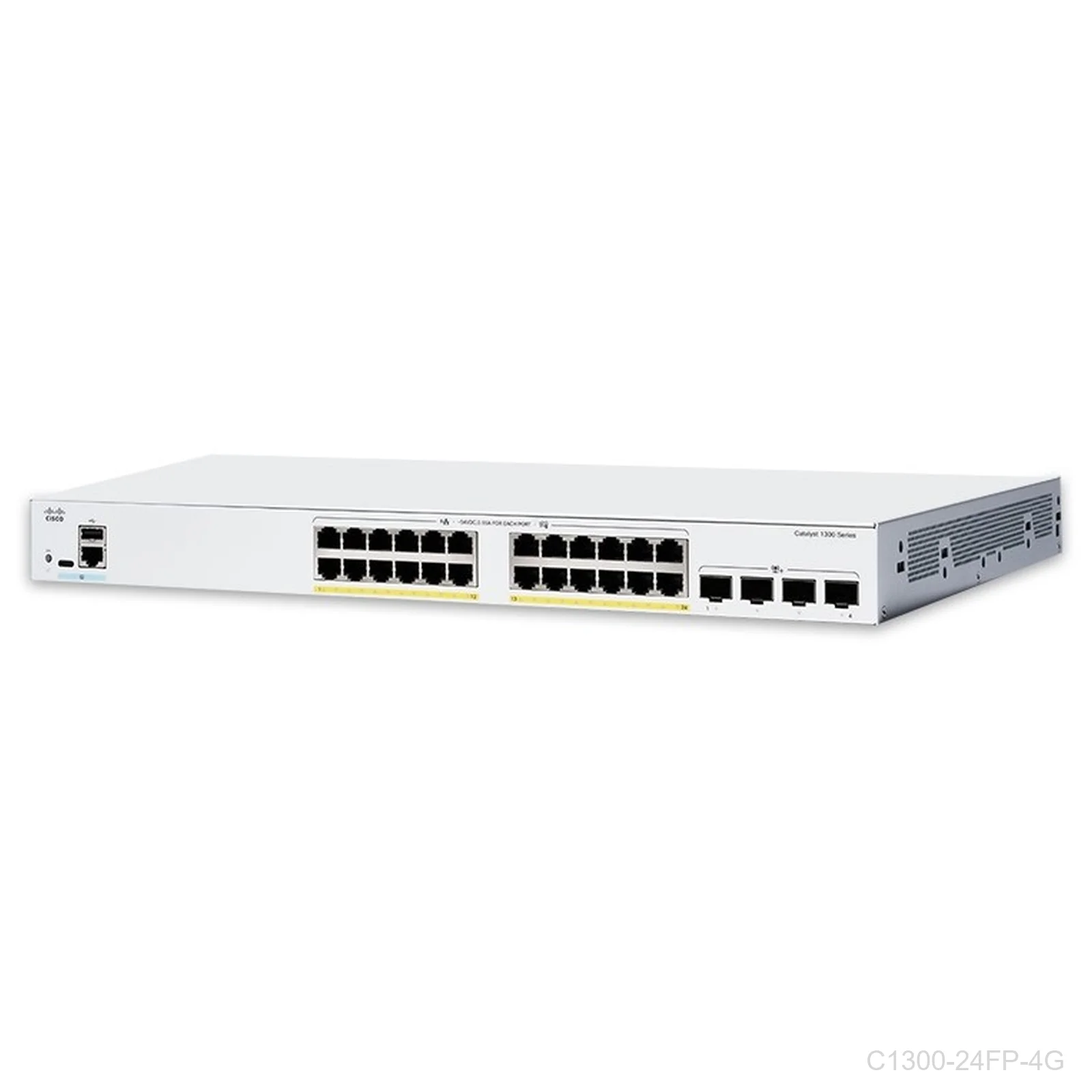 [C1300-24FP-4G] Cisco C1300-24FP-4G, 24 ports Giga POE+ 370W + 4 x 1G SFP uplink, Catalyst Switch